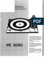 PE 3060 Owner Manual