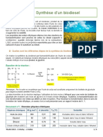 Ae-Synthe Se D Un Biodiesel-Spe PC Terminale 2