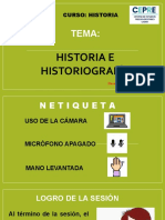 1 Sesion Historia e Historiografia