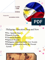 Organization and Structure of The Philippine Education System