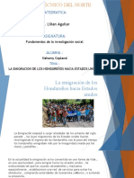 La Emigración de Los Hondureños Hacia Estados Unidos