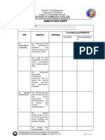 Annotation Sheet