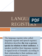 Language Registers