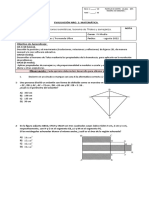 Evaluación 1 Geometría PAES