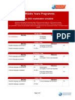 Myp May 2022 Exam Schedule en