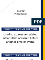 Lesson 7 Q2 Perfect Tenses