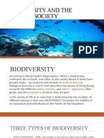 Biodiversity and The Healthy Society