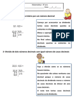 Divisão Com NR Decimais - Regras