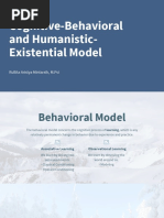 Pertemuan 4 - Cognitive-Behavioral and Humanistic-Existential Model