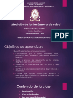 Medición de Los Fenómenos de Salud Diapositivas