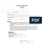 Outbound Activity Declaration Form