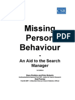 Missing Person Behaviour Handbook June 2003