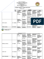 Teachers Weekly Work Program