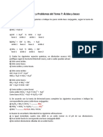 Cuestiones y Problemas Del Tema 7: Ácidos y Bases: NH SO H CO