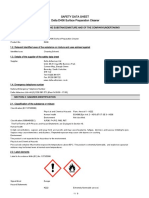 MSDS For Delta Disinfectant