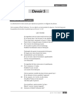 Devoir 5: I. ÉTUDE DE TEXTE (14 Points)