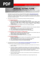 Manual Voting Form