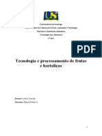 Tecnologia e Processamento de Frutas e Hortaliças