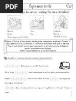 Expression Écrite. 21. L'ordre Logique Des Actions - Employer Les Mots Connecteurs &&&&&&&& &&&&&& Méline Pose Son Cartable Dans L'entrée. - PDF