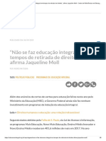 "Não Se Faz Educação Integral em Tempos de Retirada de Direitos", Afirma Jaqueline Moll - Centro de Referências em Educação Integral