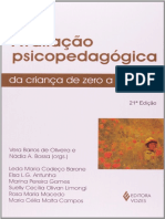 Resumo Avaliacao Psicopedagogica Da Crianca de 0 A 6 Anos Vera Barros de Oliveira Nadia A Bossa