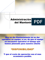 Administración de Mantenimiento Zicsa