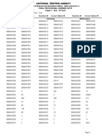 Joint Entrance Examination (Main) - 2023 (Session 1) Final Provisional Answer Keys Paper 1 - B.E. / B.Tech