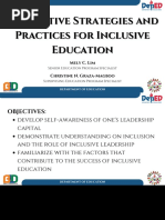 Innovative Strategies and Practices For Inclusive Education