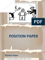 Position Paper