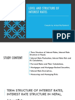 Unit 5 Level and Structure of Interest Rates