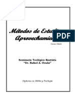 Métodos de Estudio y Aprovechamiento