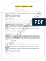 Mechanical Properties of Solids - AR MCQS