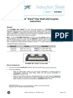 860 463 082 - SYSTIMAX 360™ Ipatch® G2 - 0d - 0a Fiber Shelf With Faceplate Instruction SH - 0d - 0a Eet