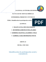 INFORME Identificación de Participación Social y Comunitaria