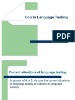 Introduction To Language Testing