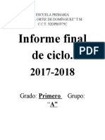 Informe Final 1°ciclo 2017-2018