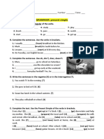 PRESENT SIMPLE Worksheet