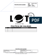 R SGC LP 001 Política de Calidad