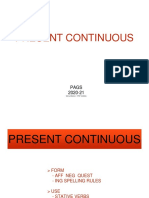 Present Continuous - Grammar