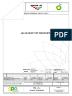 Valve Selection 900-PHI-MP-0001 - B01