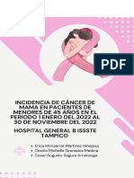 Incidencia de Cáncer de Mama en Pacientes de Menores de 45 Años en El Periodo 1 Enero Del 2022 Al 30 de Noviembre Del 2022