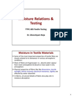 Moisture Relations & Testing