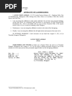 Affidavit Landholding - Louis Aniban.8.2022