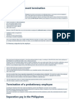 Types of Employment Termination