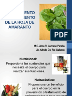 Potencial Nutricional y Nutraceutico de Las Hojas de Amaranto 2015