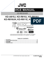 Service Manual: KD-A815J, KD-R810J, KD-R816U, KD-R816UH, KD-R811E, KD-R811EY