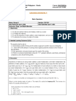 Group 3 Laboratory 3 - Matrix Operations