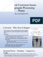 Structural Corrosion Issues in Aggregate Processing Plants