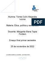 Ensayo Las Políticas Públicas y Sexualidad Una Mirada Crítica