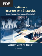 Continuous Improvement Strategies How To Manage Motivate and Retain Staff Hopper Anthony Matthew